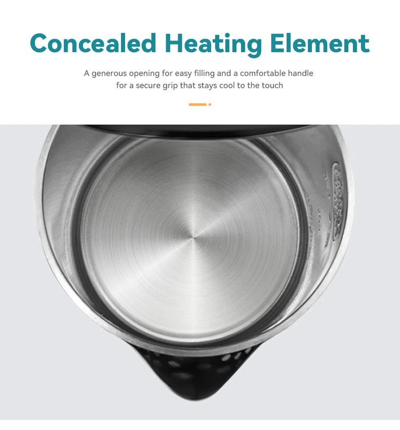 Cordless glass water boiling kettle